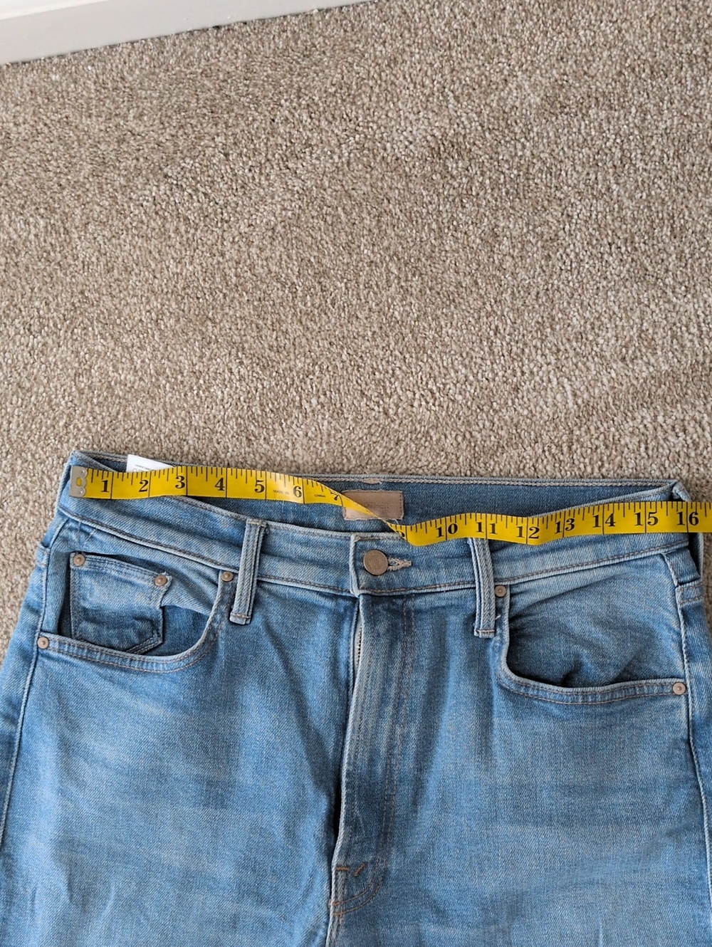 MOTHER Light Blue Straight Jeans